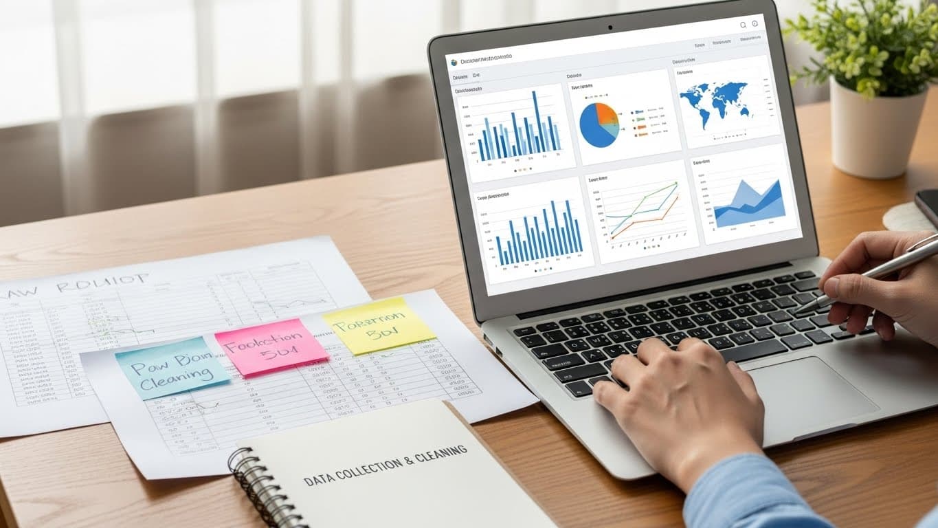 From Raw Numbers to Clear Stories - A Simple Guide to Data Collection, Cleaning, and Visualization - Featured image